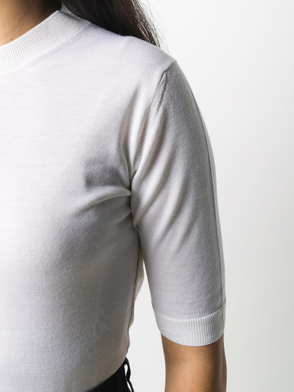 half sleeves crew neck jumper - 5