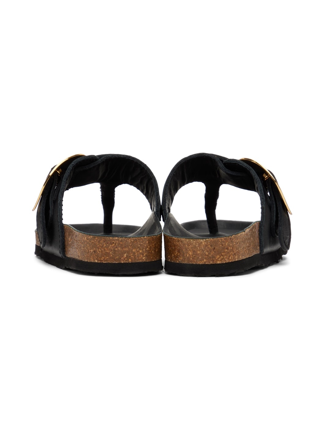 Black Chany Fussbett Thong Sandals - 2