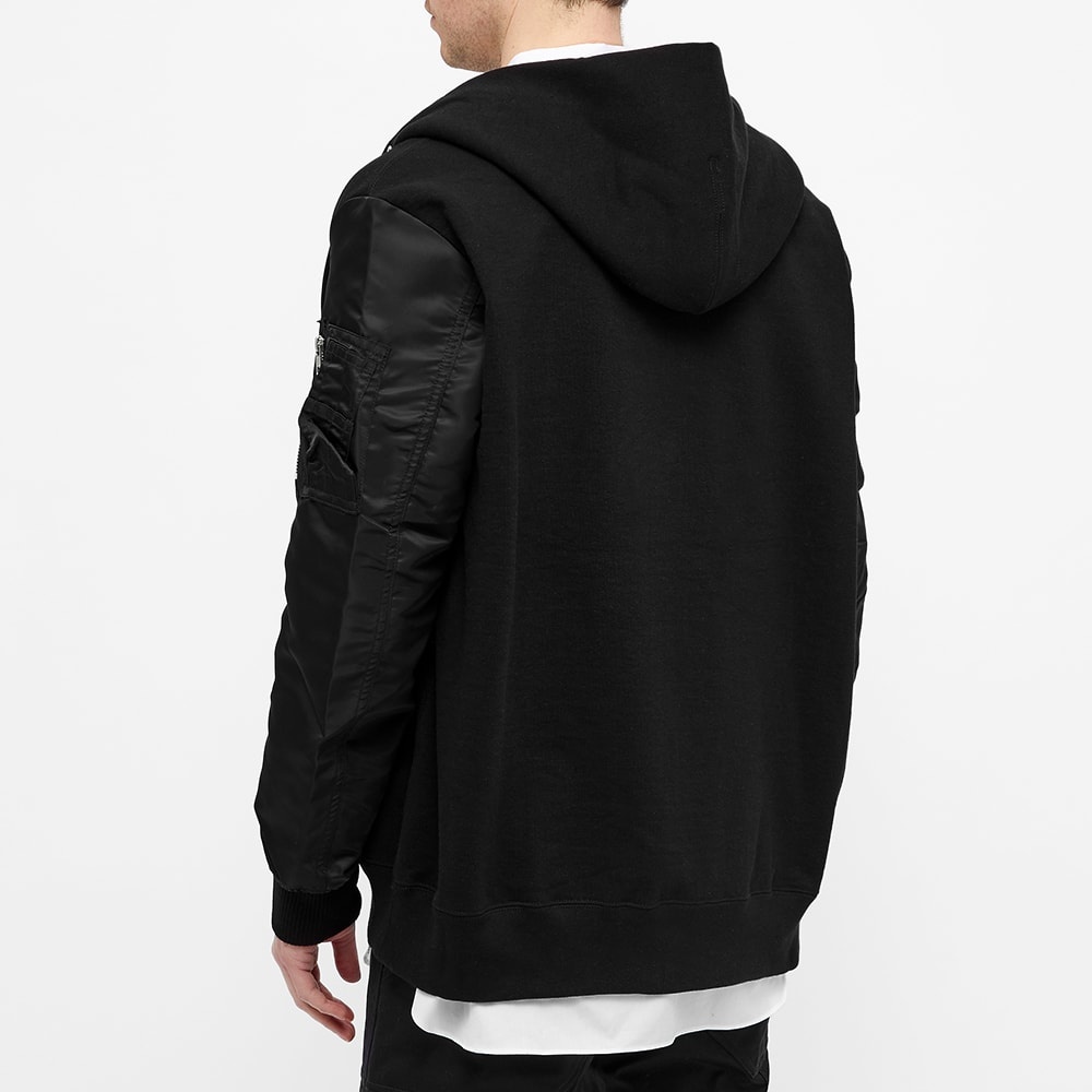 Comme Des Garcons Homme Nylon Sleeve Zip Hoody - 5