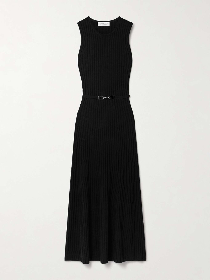 Meier belted ribbed 양모 과 cashmere-blend midi 드레스 1
