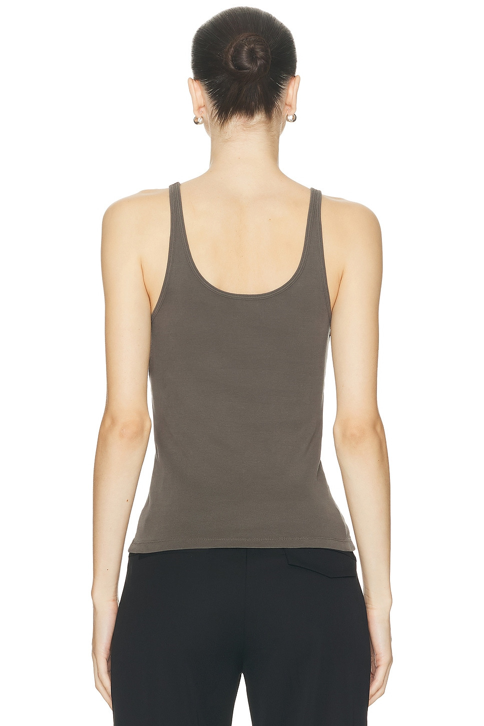 Organic Cotton Slim Scoop Tank Top - 3