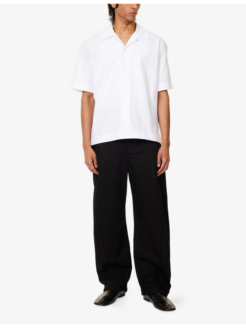 Lemaire Twisted Belted Cotton Denim Trousers outlook