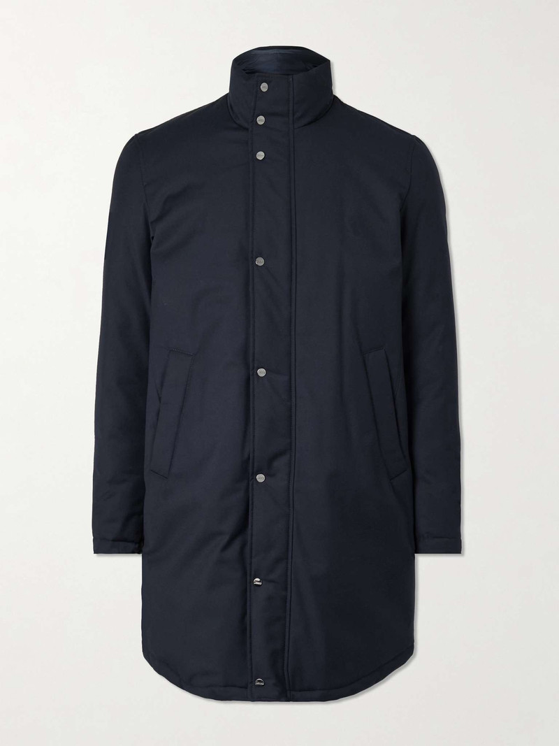 Layered Padded Shell Down Coat - 1