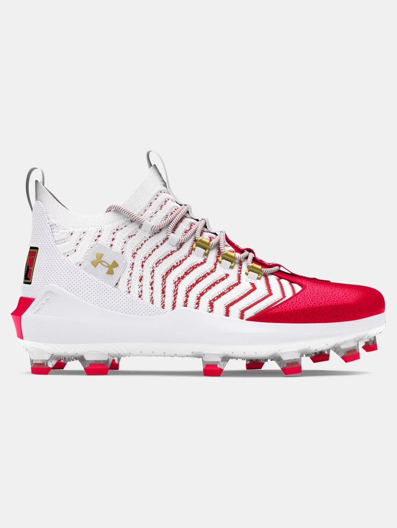 Men\'s Bryce Harper Under Armour Low ST Baseball Cleats UA White/Red new s-l400.jpg main image 3