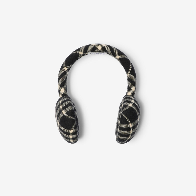 Burberry Check Wool Cashmere Earmuffs outlook