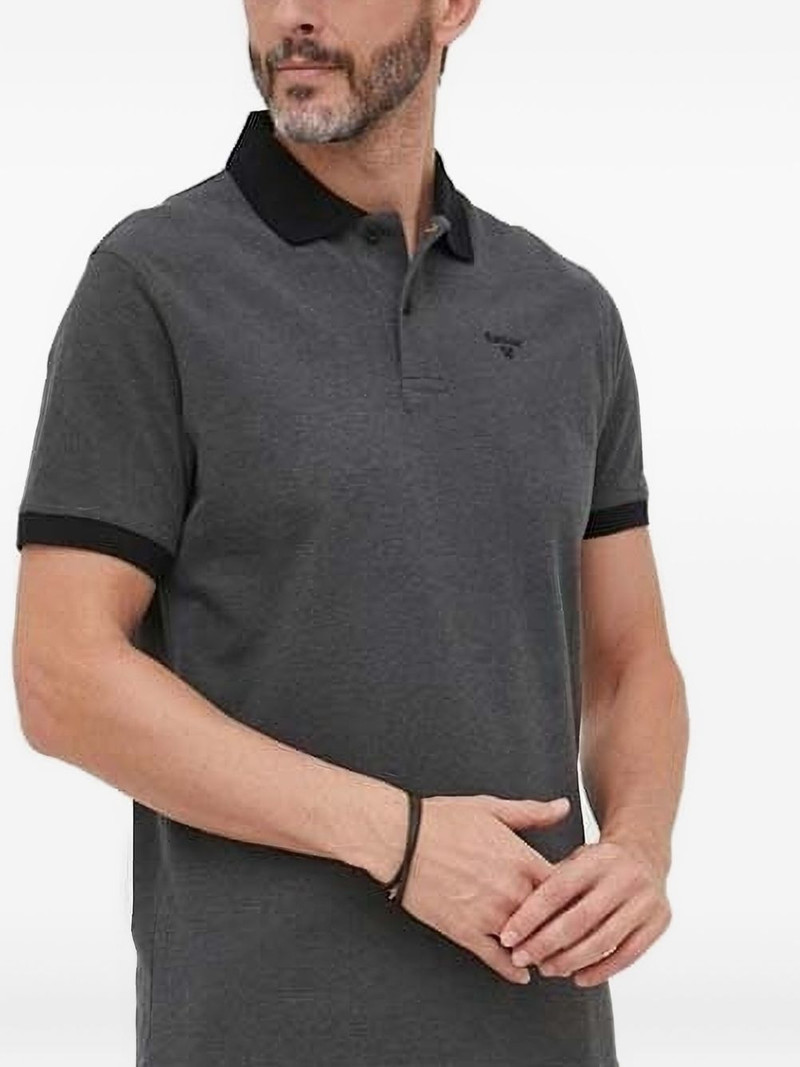 contrast-collar polo shirt 1