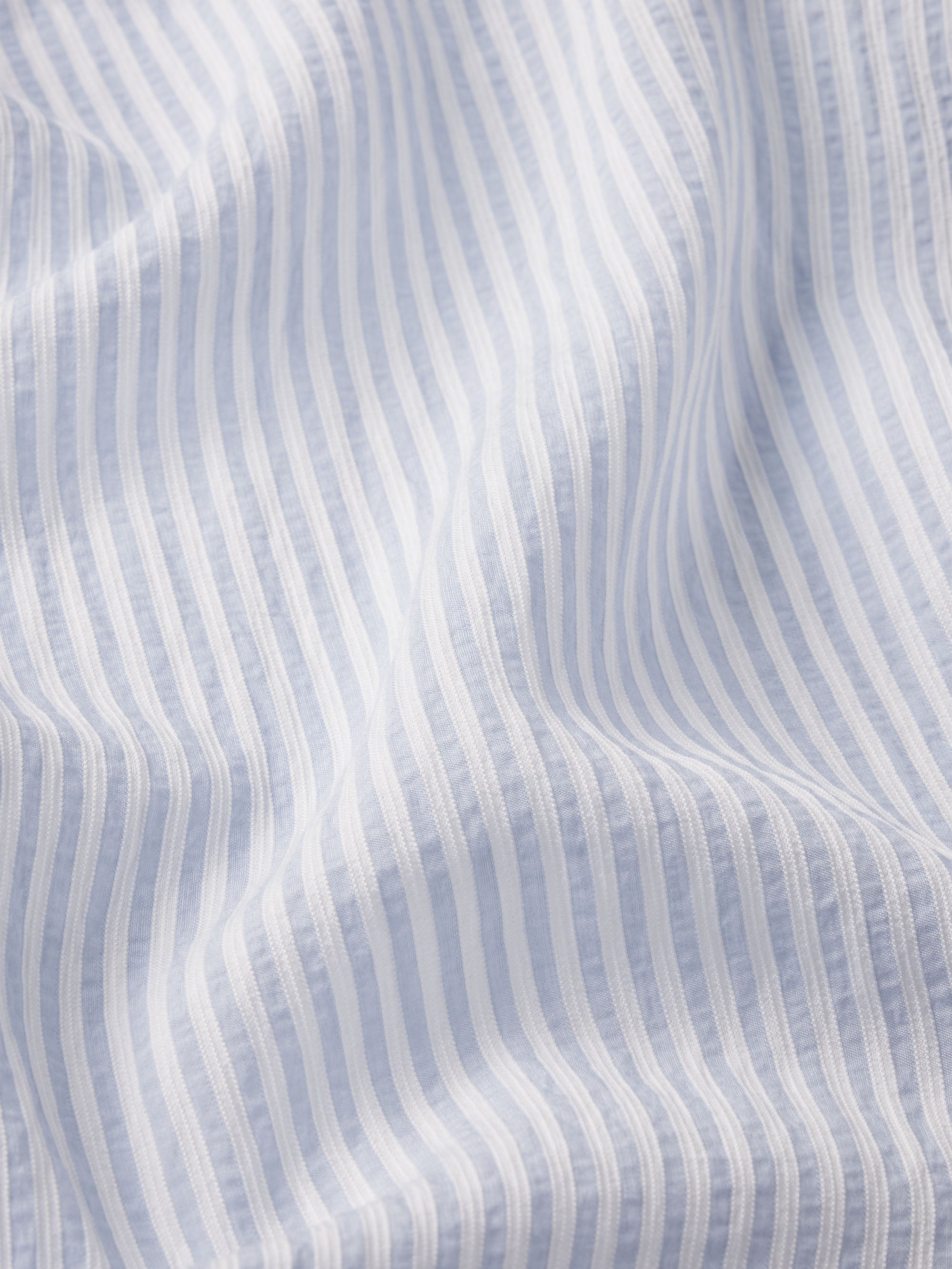 Blue Striped Shirt in Blue Stripe - 3