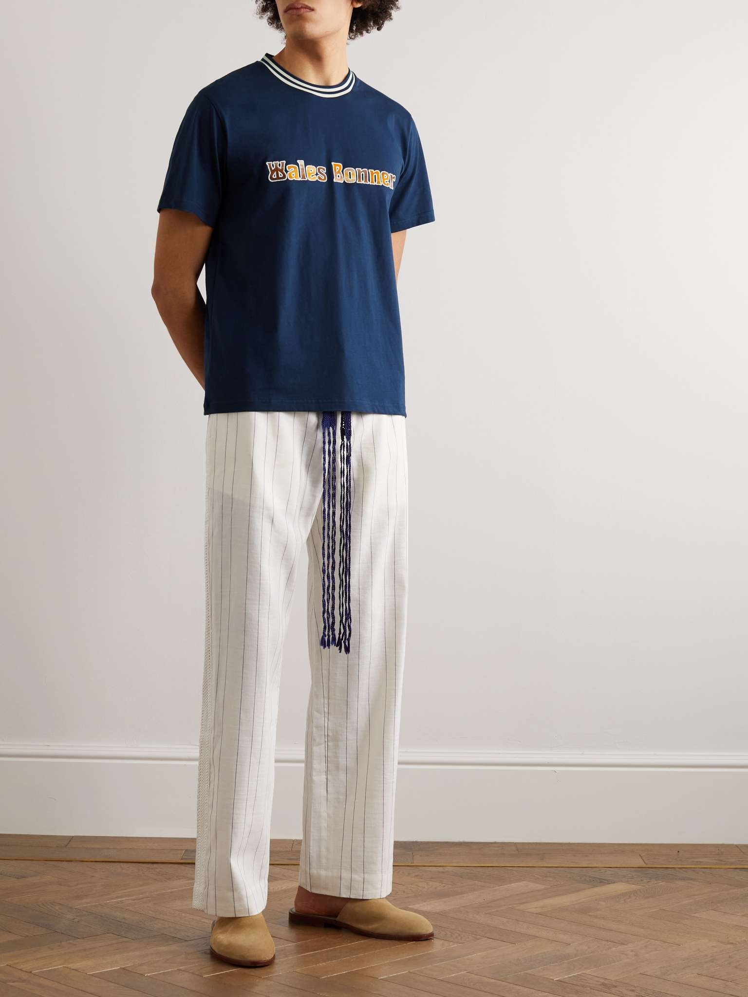 Logo-Embroidered Cotton-Jersey T-Shirt - 3