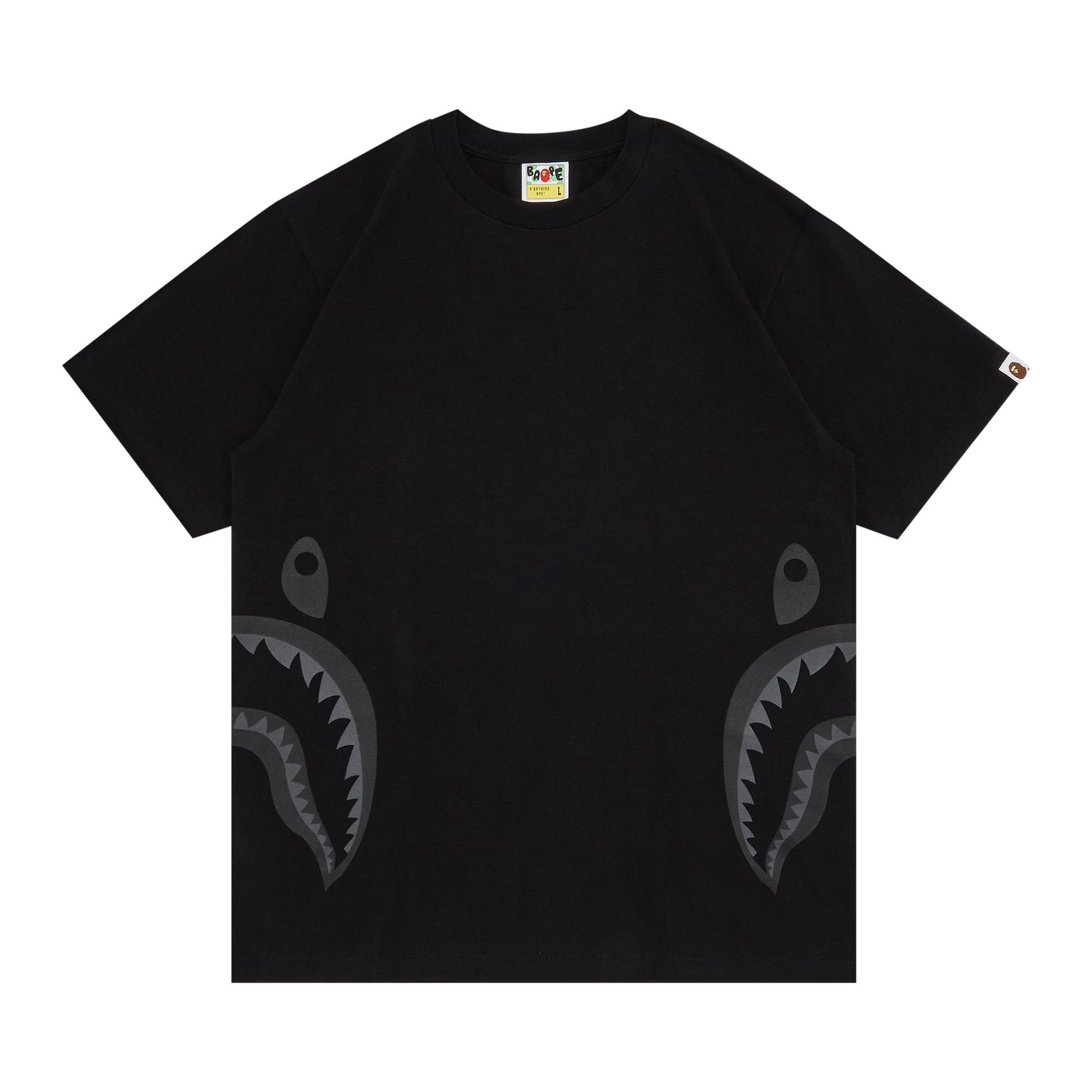 GOAT Exclusive BAPE Side Shark Tee In Black - 1