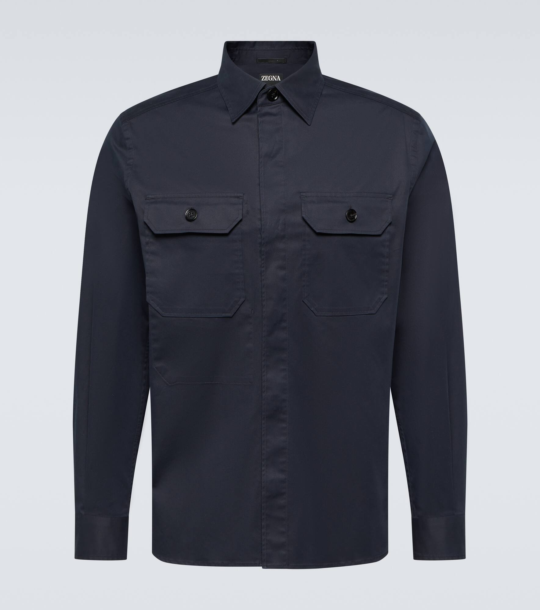 Cotton-blend overshirt - 1