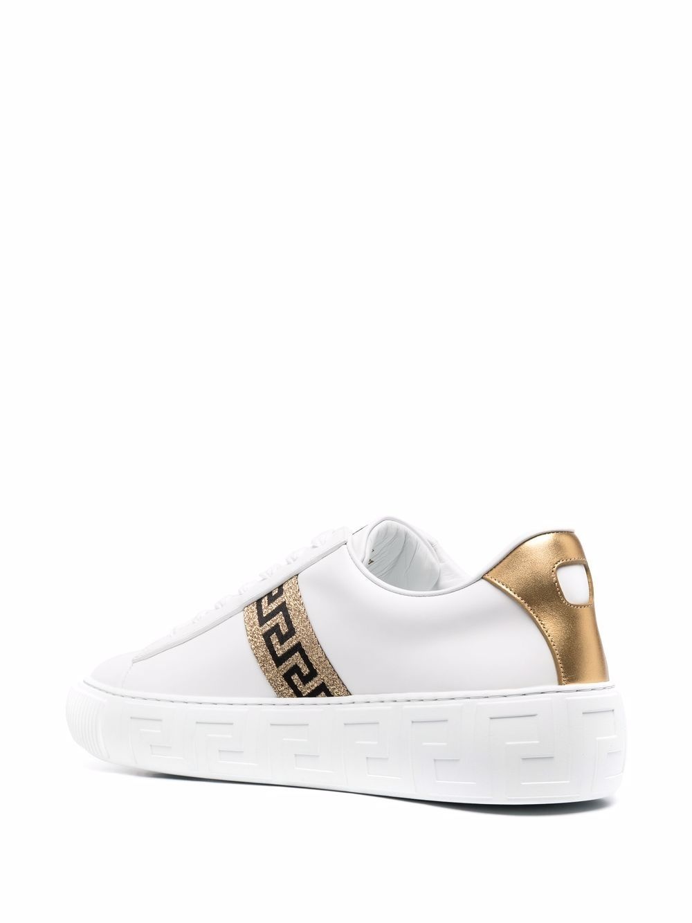 Greca-print flatform sneakers - 3