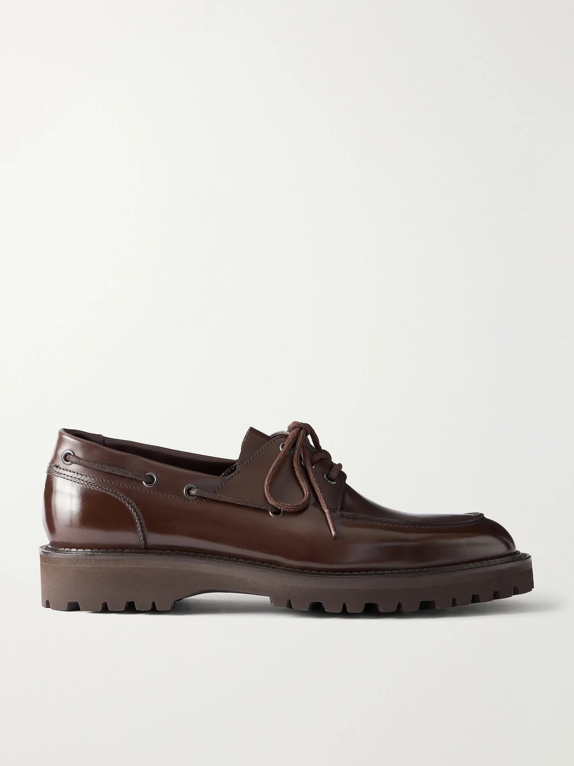 Tide Leather Boat Shoes - 1