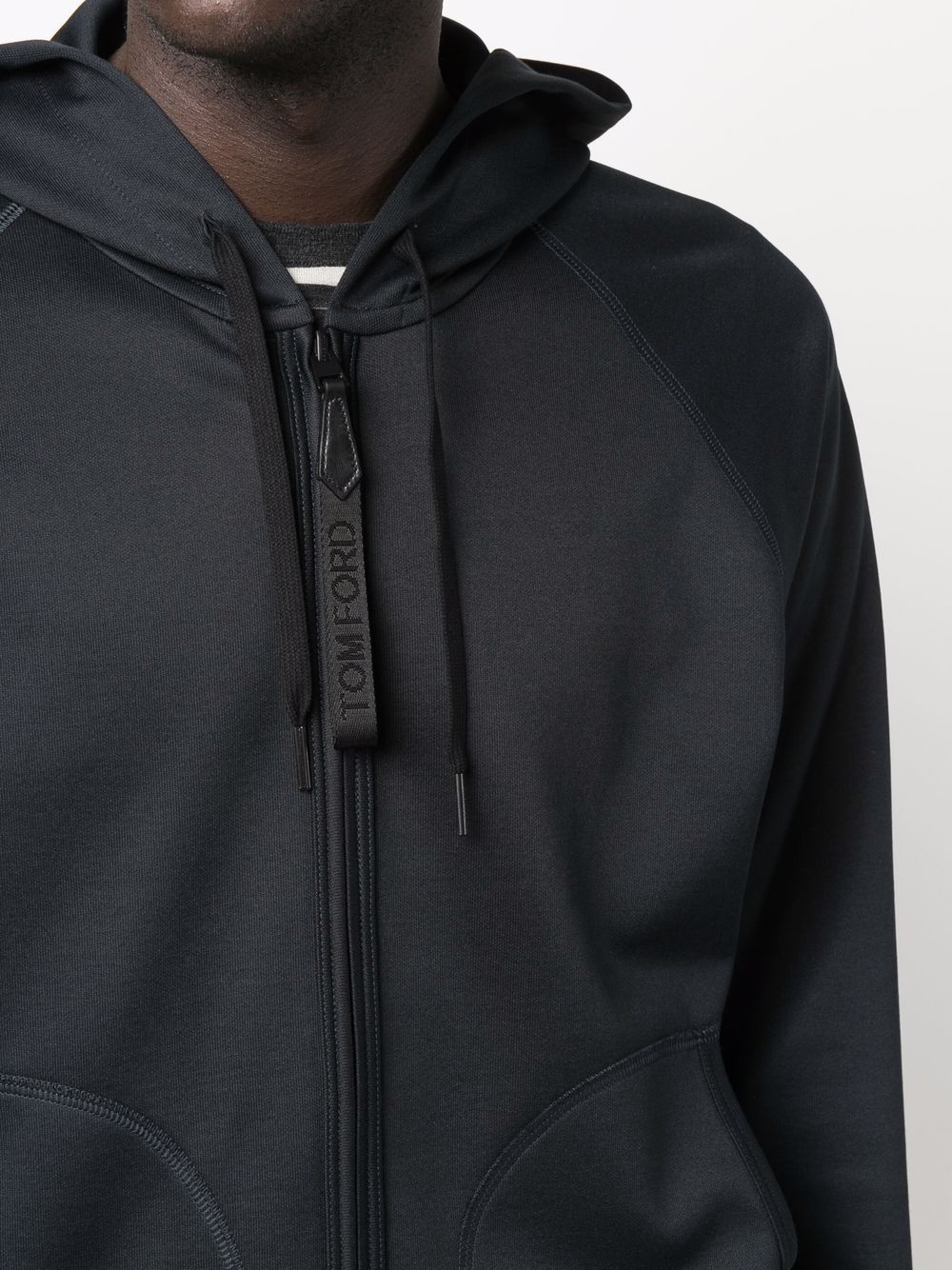 zip-fastening track jacket - 5