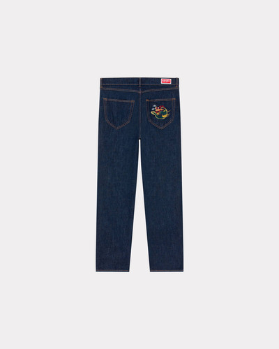 KENZO ASAGAO 'Year of the Dragon' straight-leg cropped jeans outlook