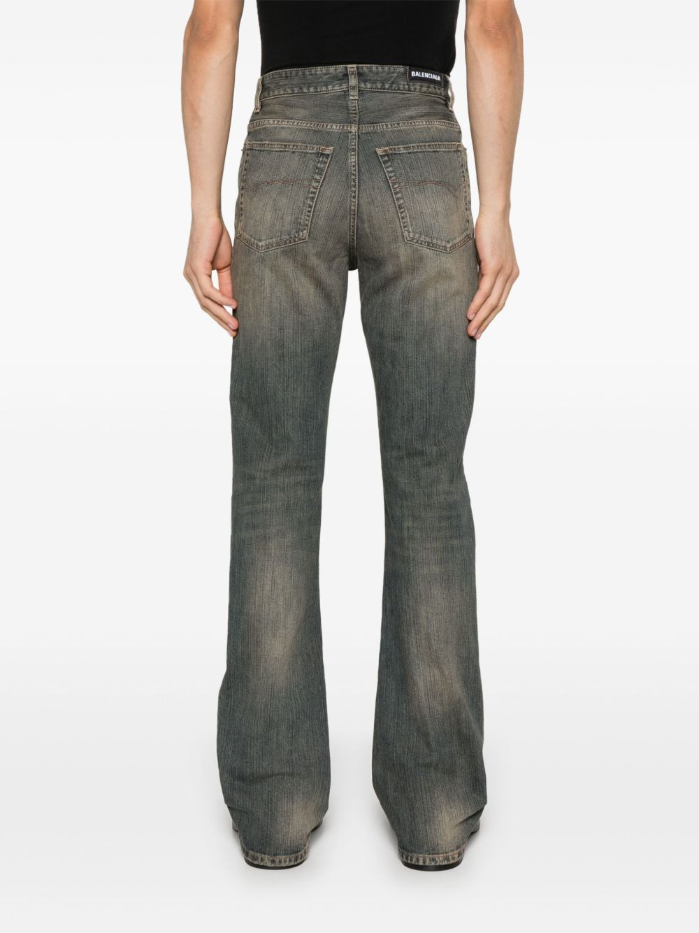 mid-rise bootcut jeans - 5
