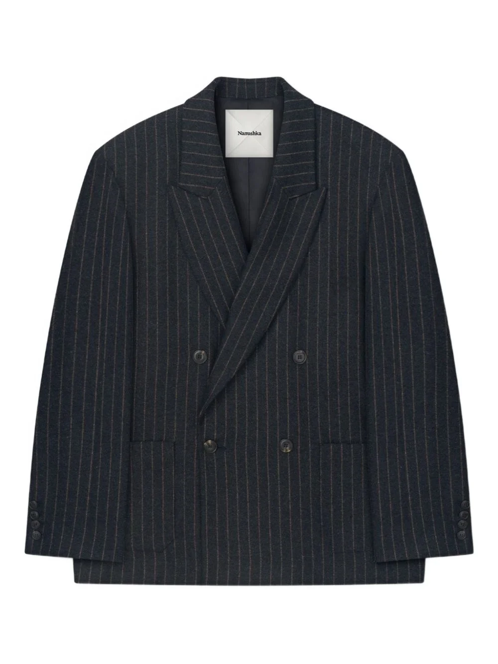 Anselm pinstripe double-breasted blazer - 1