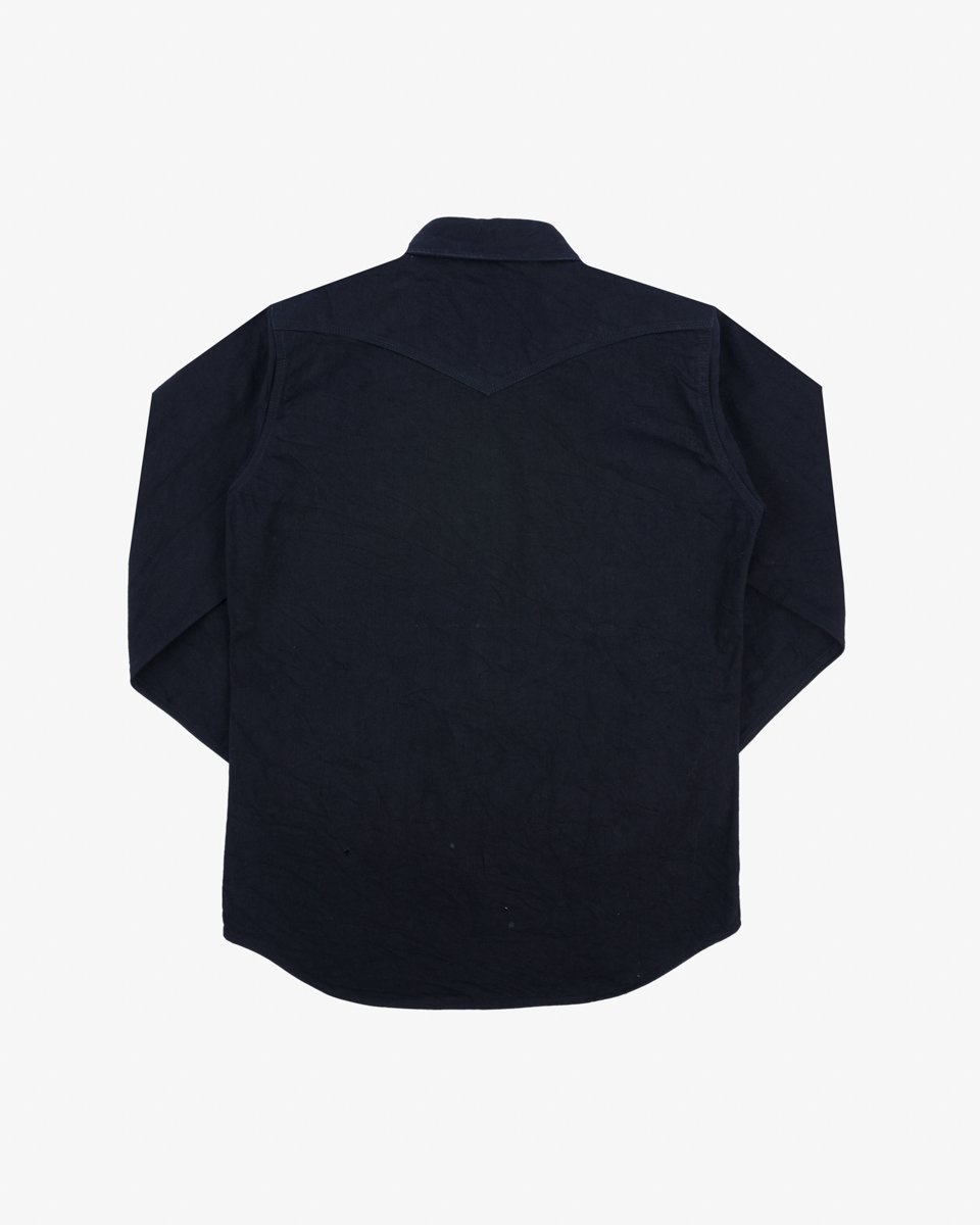 IHSH-396-BLK 13.5oz Denim Western Shirt Black - 7