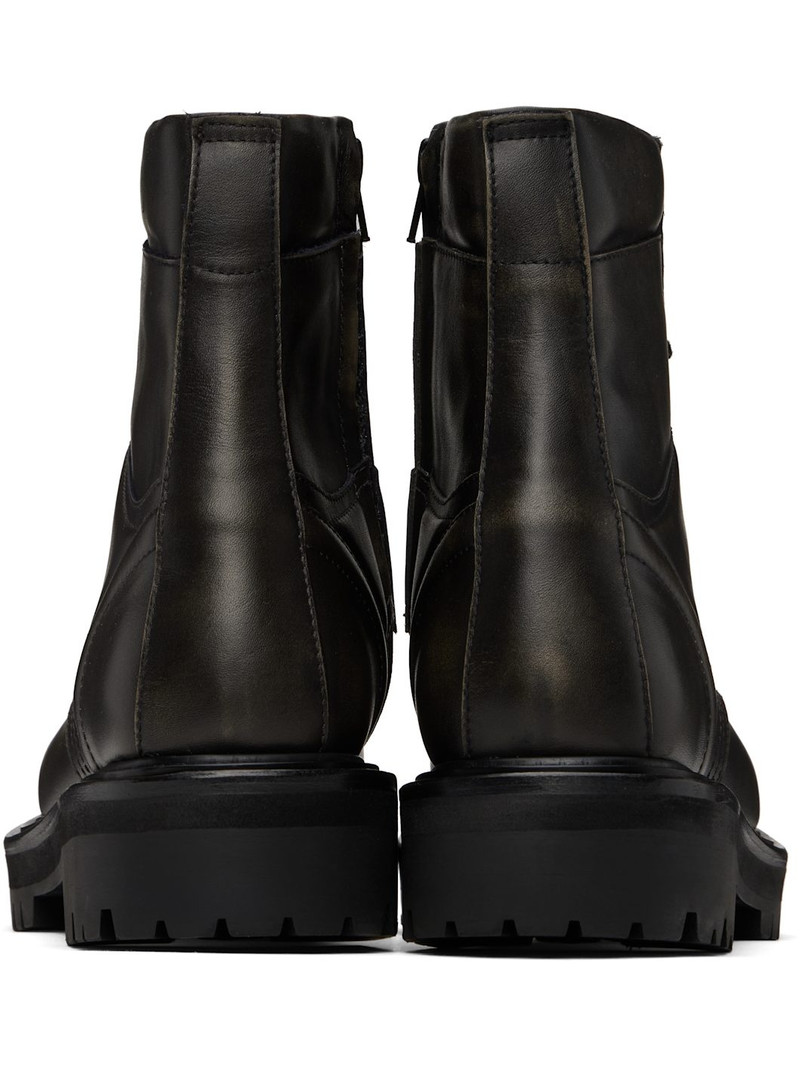 Black Vibram Sole Military Boots 2