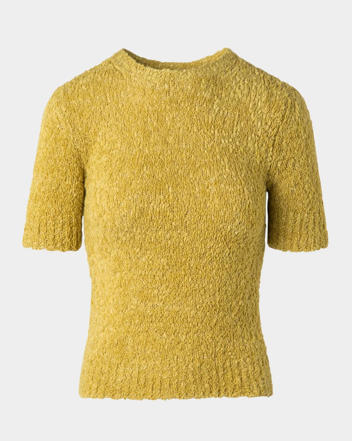 Fitted Boucle Cashmere Sweater - 1