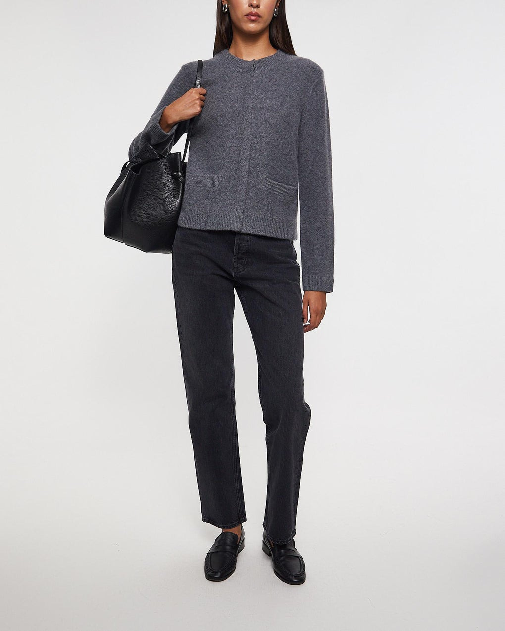 Jacket Shrunken Boiled knitted Grey - 3