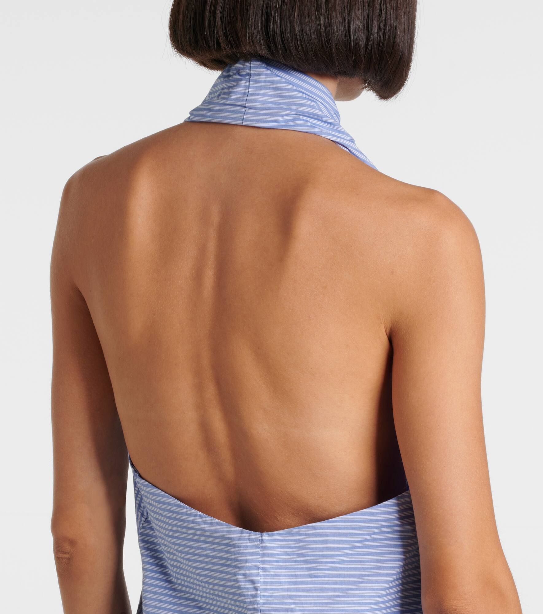 Striped deconstructed cotton top - 6