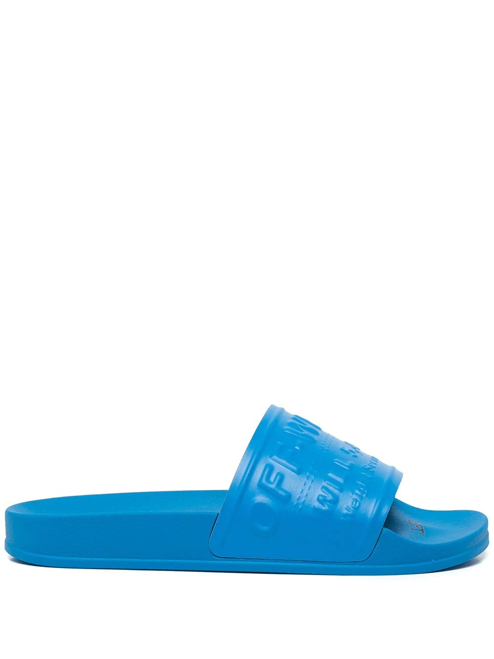 logo-embossed slip-on slides - 1