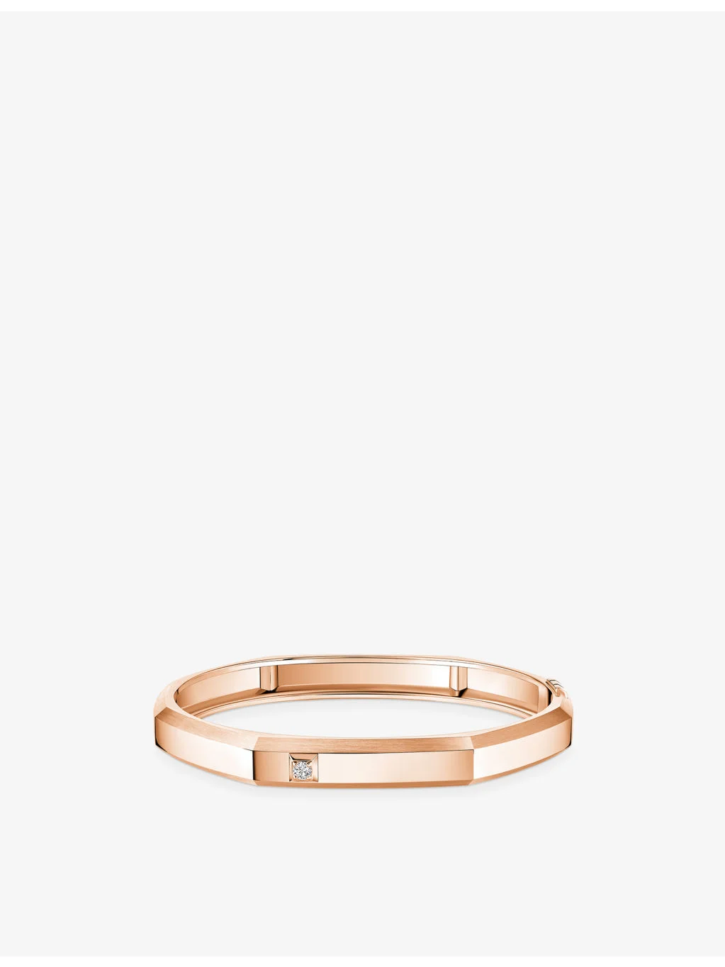 Moderniste Medium 18ct Gold And 0.05ct Diamond Bracelet - 1