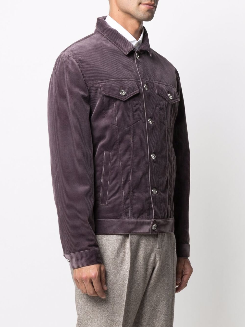 corduroy shirt jacket - 3