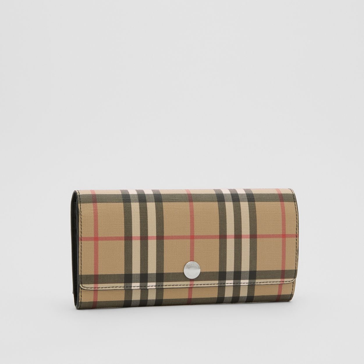 Vintage Check E-canvas Continental Wallet - 4