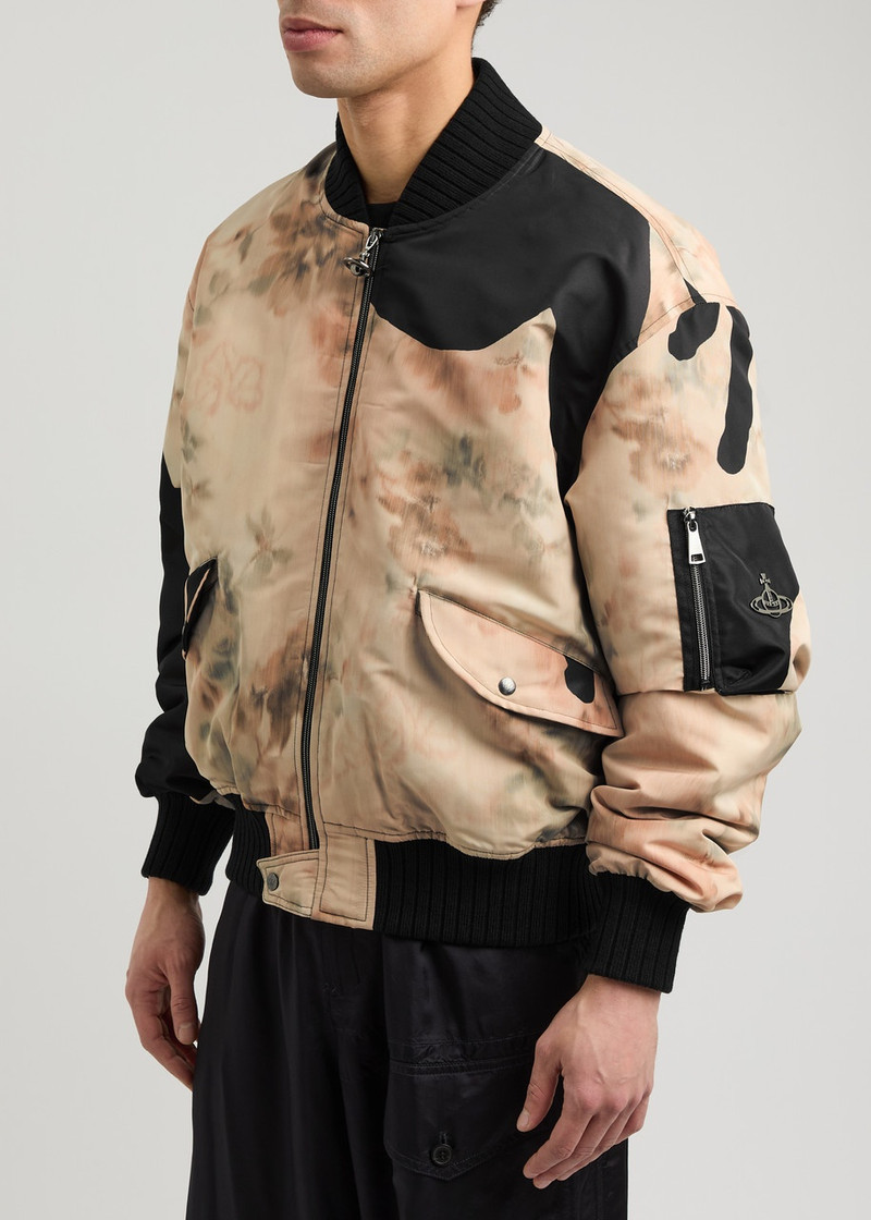 Vivienne Westwood Vivienne Westwood Bernardo Printed Shell Bomber Jacket outlook