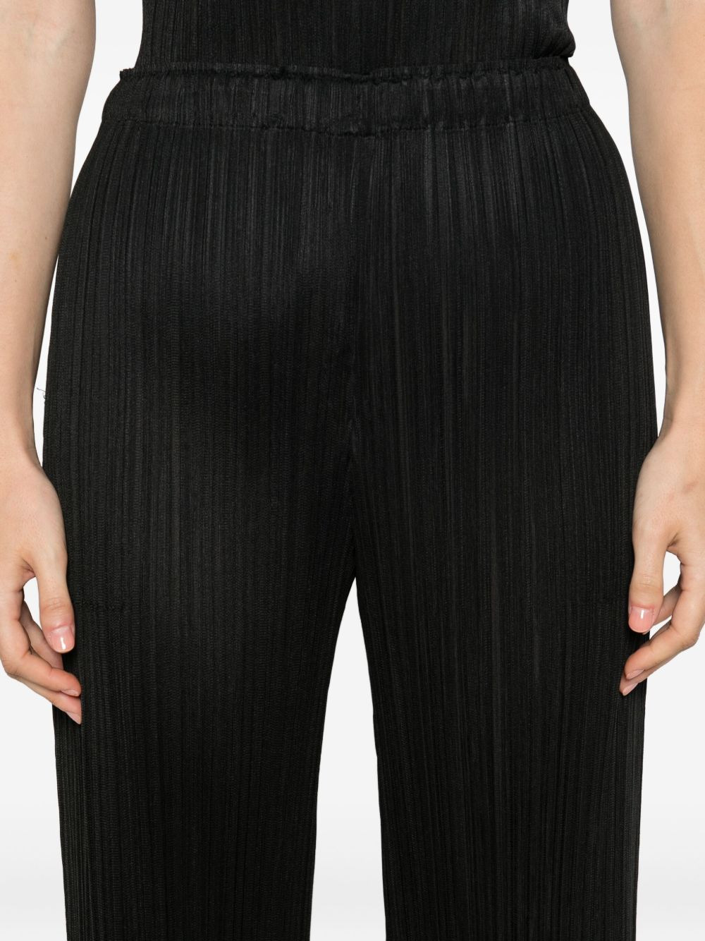 plissé-effect trousers - 5