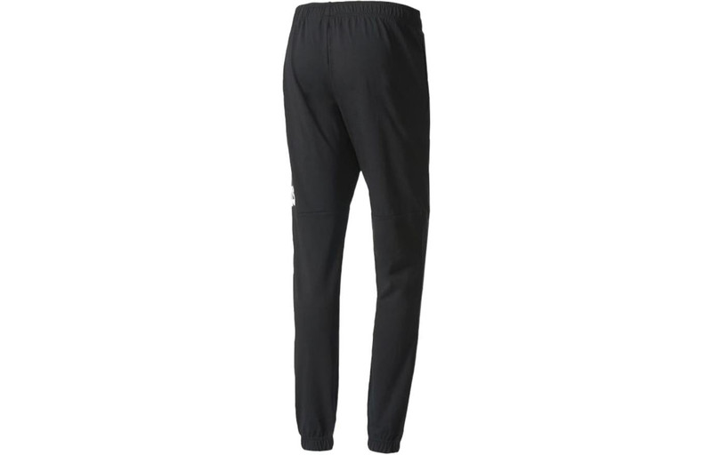 adidas Men's adidas Alphabet Large Logo Knit Casual Pants/Trousers Black B47217 outlook