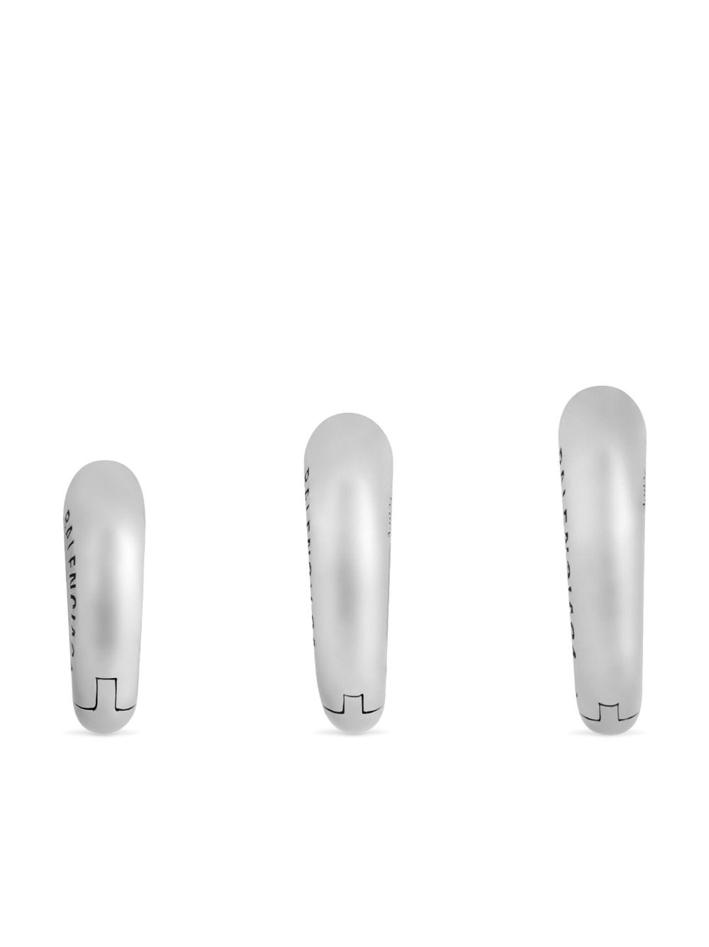 Sharp hoop earrings - 3