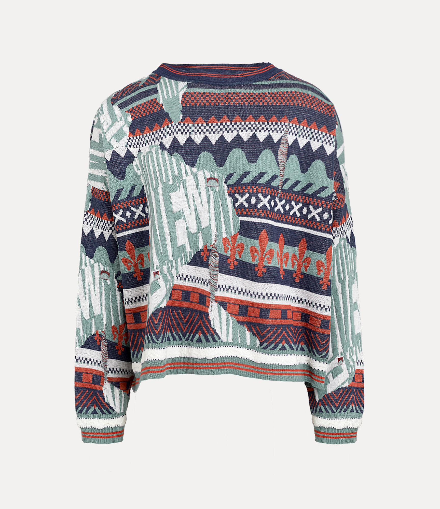 BROKEN FAIR ISLE JUMPER - 1
