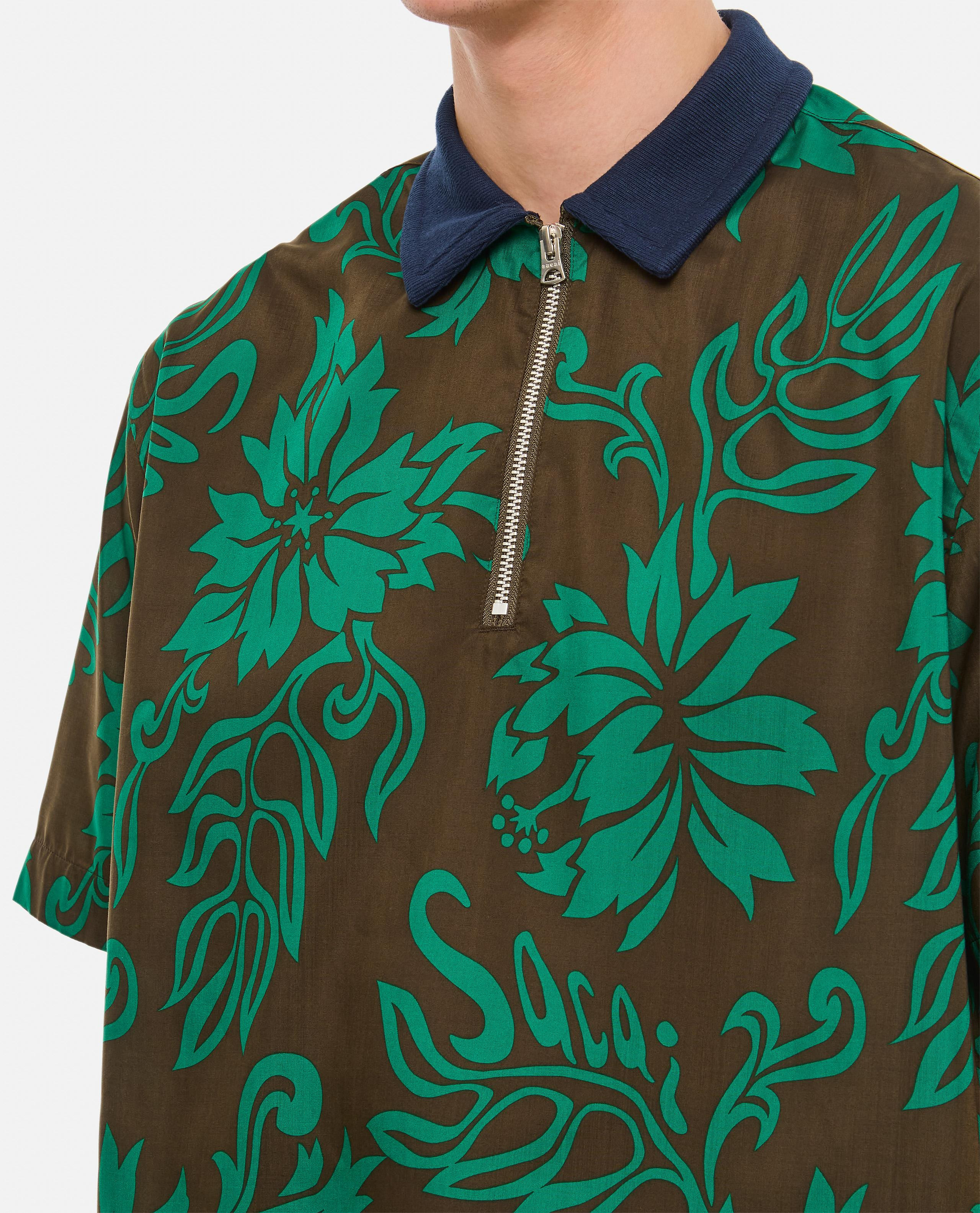 FLORAL PRINT POLO - 4