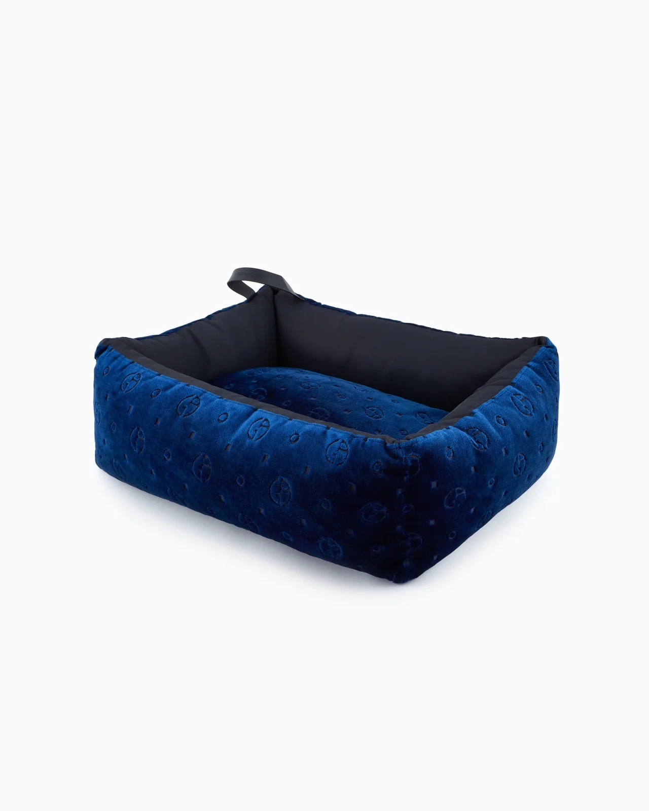 POLDO X GIORGIO ARMANI DOG BED IN MONOGRAM JACQUARD VELVET - 1