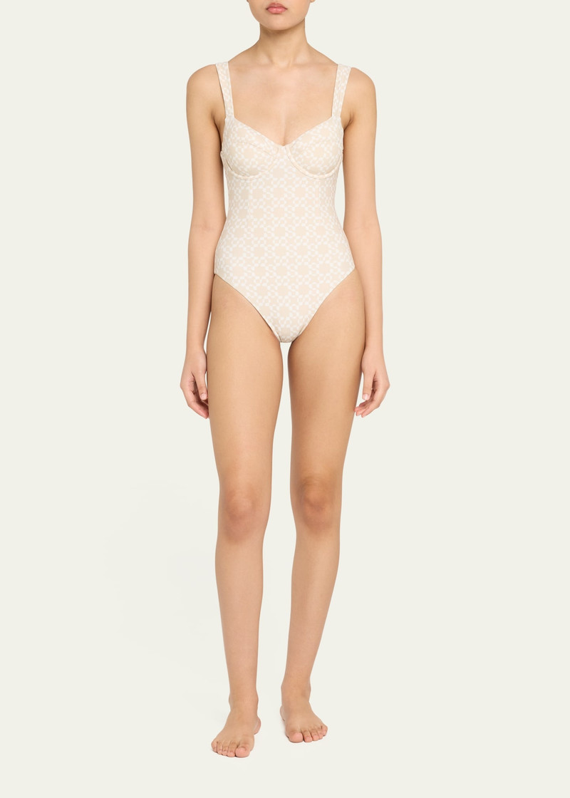 SIMKHAI Lexi Bustier One-Piece Swimsuit outlook