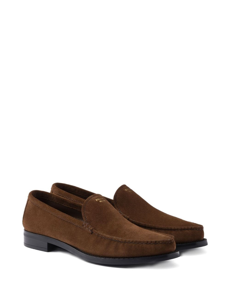 Prada suede loafers outlook