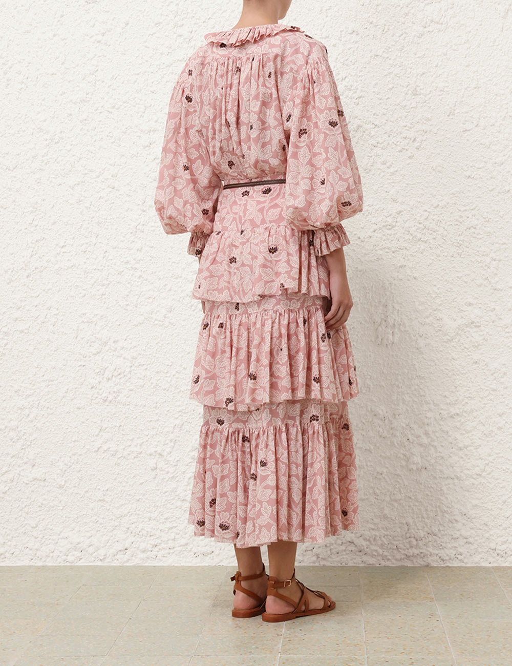 OTTIE TIERED MIDI SKIRT - 4