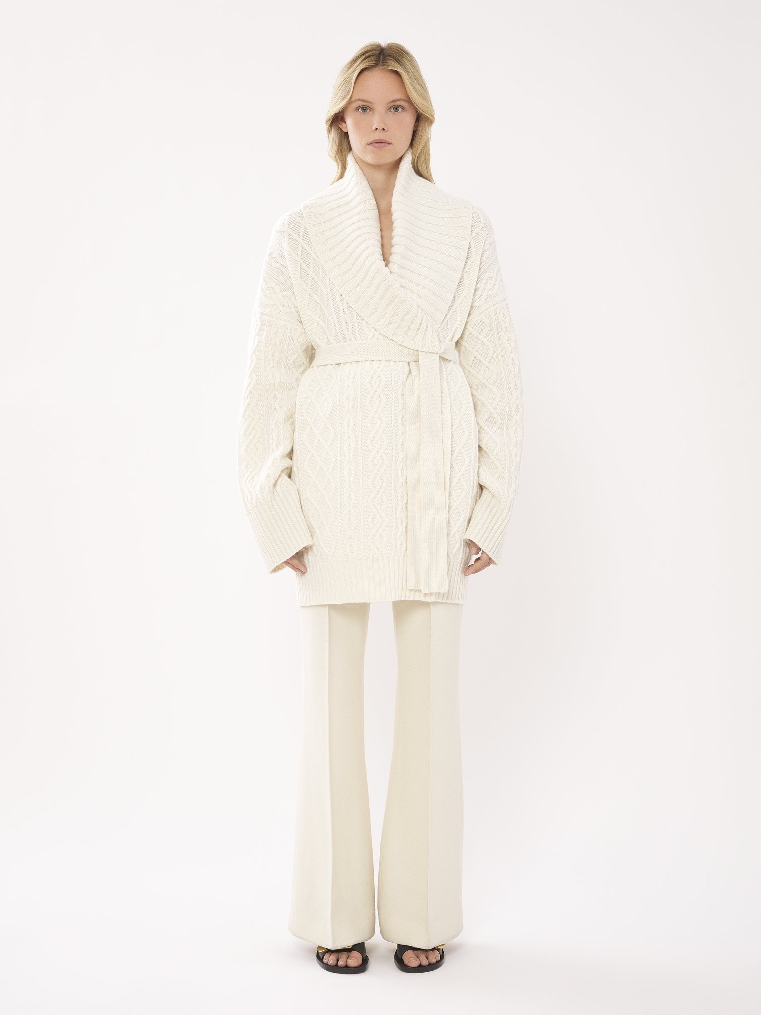 BELTED WRAP CARDIGAN - 3