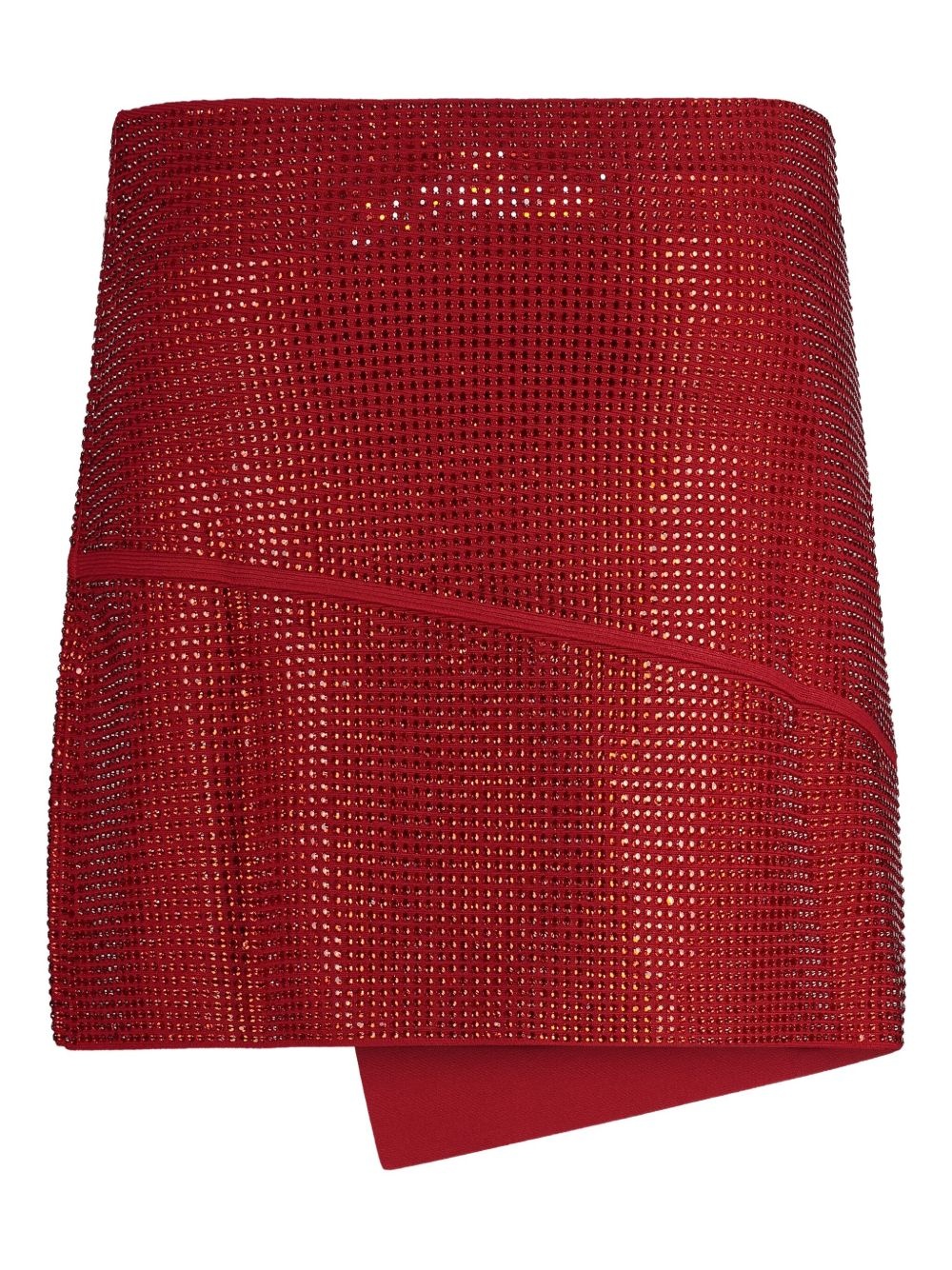 metallic wrap mini skirt - 2