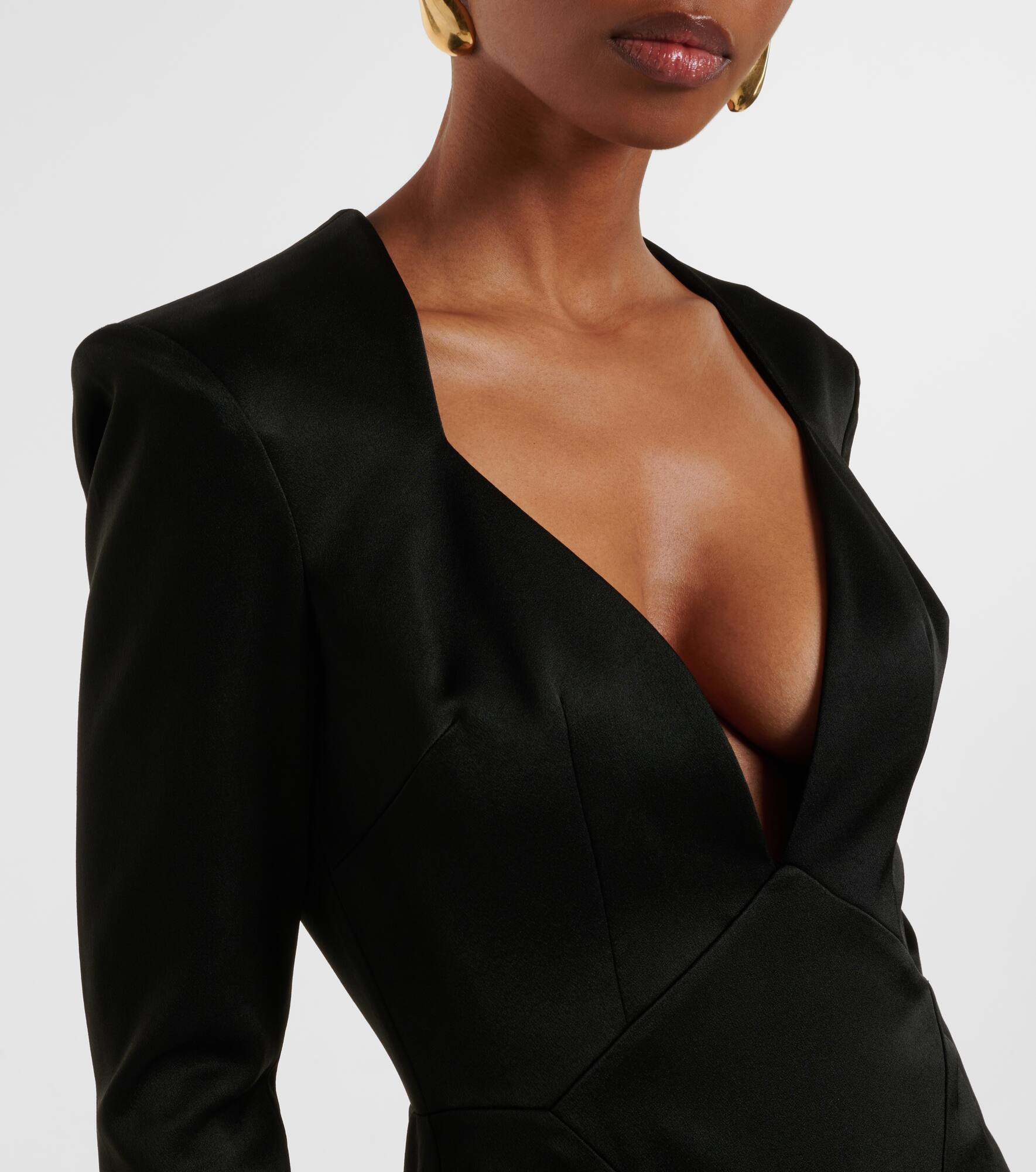 Satin crêpe gown - 4