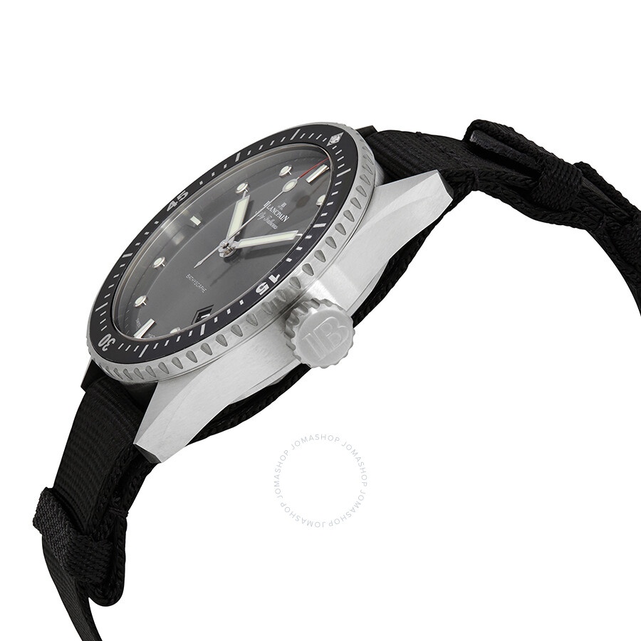 Pre-owned Blancpain Fifty Fathoms Bathyscaphe Meteor Grey Dial Men's Watch 5000-1110-NABA - 2