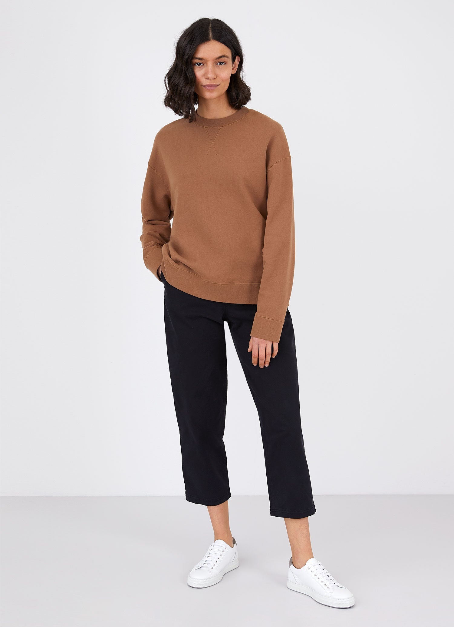 Relaxed Loopback Sweatshirt - 3
