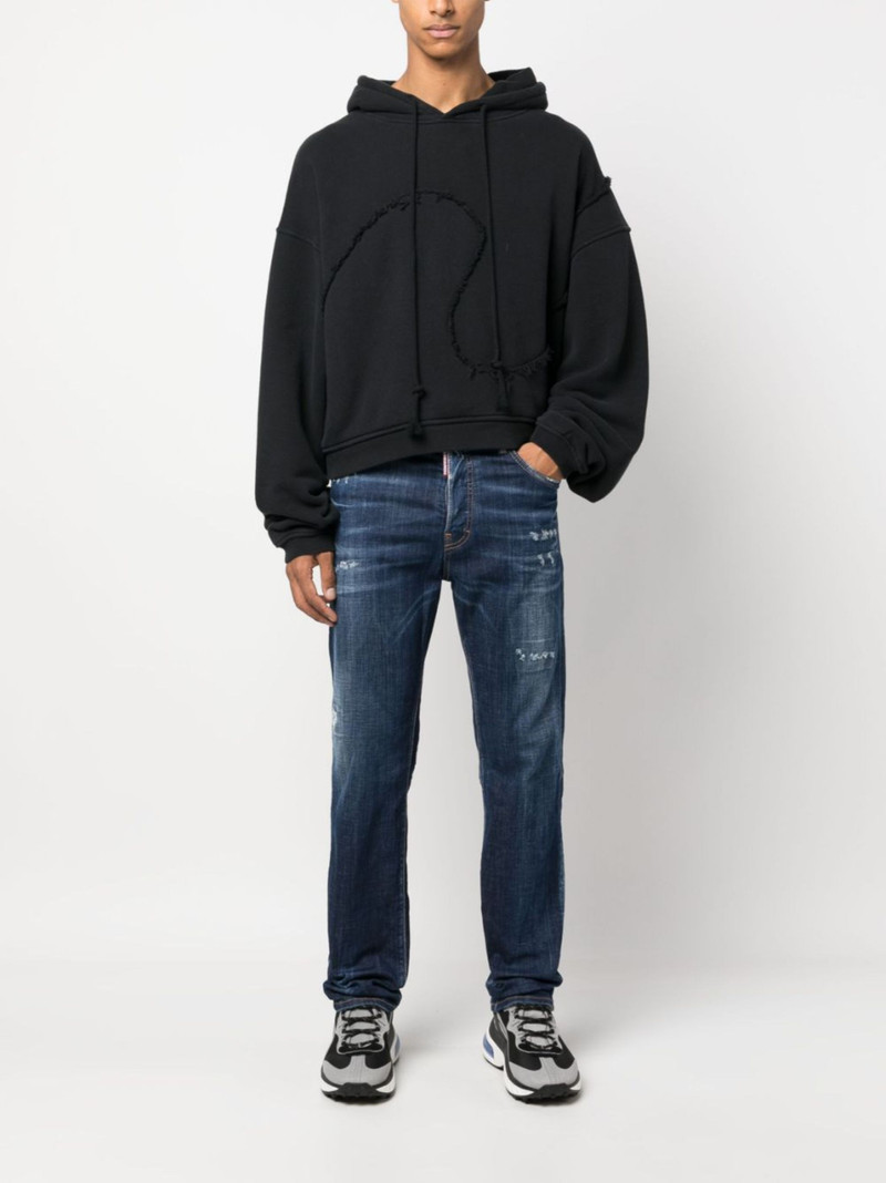 DSQUARED2 distressed straight-leg jeans outlook