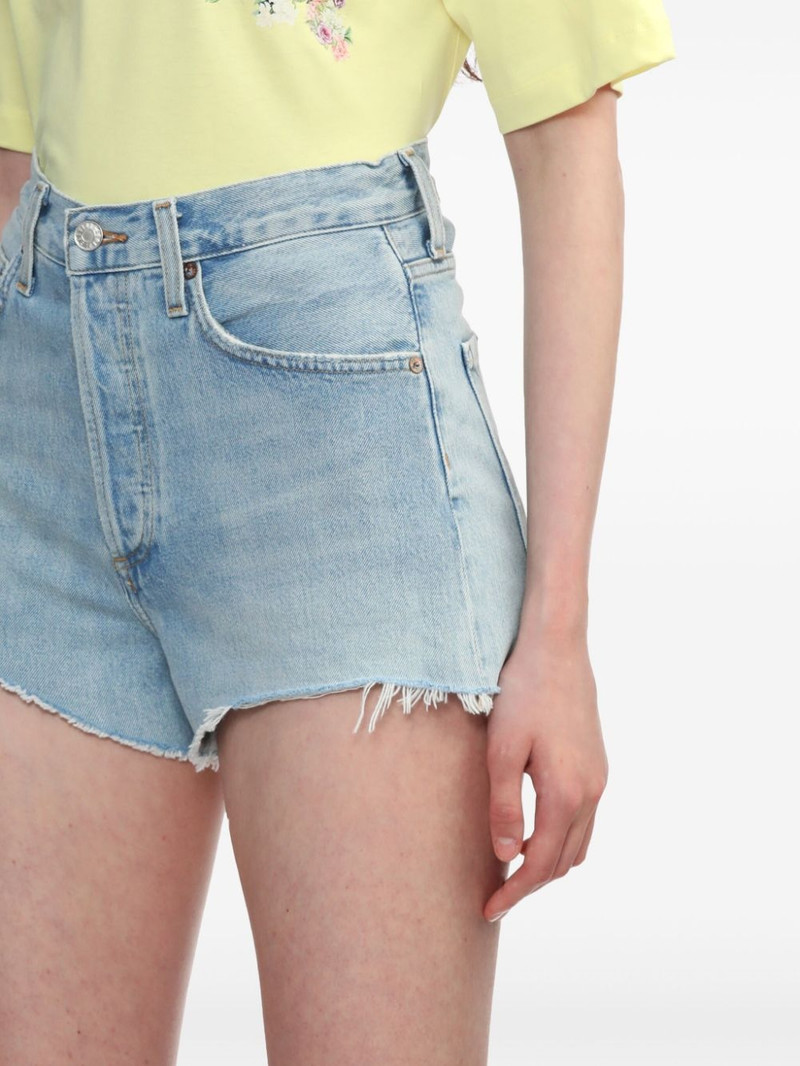 Parker raw-cut denim shorts 5
