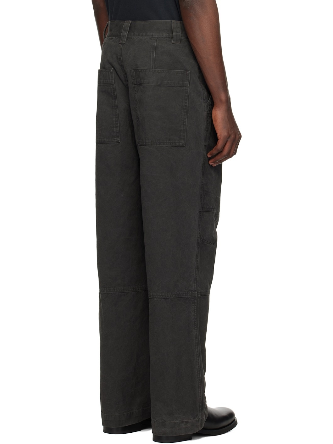 Black Kleber Cargo Pants - 3