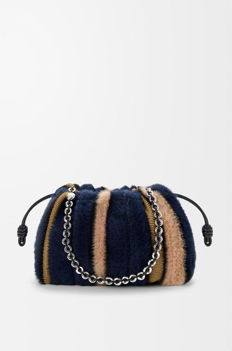 Medium Flamenco purse in jacquard knit 1