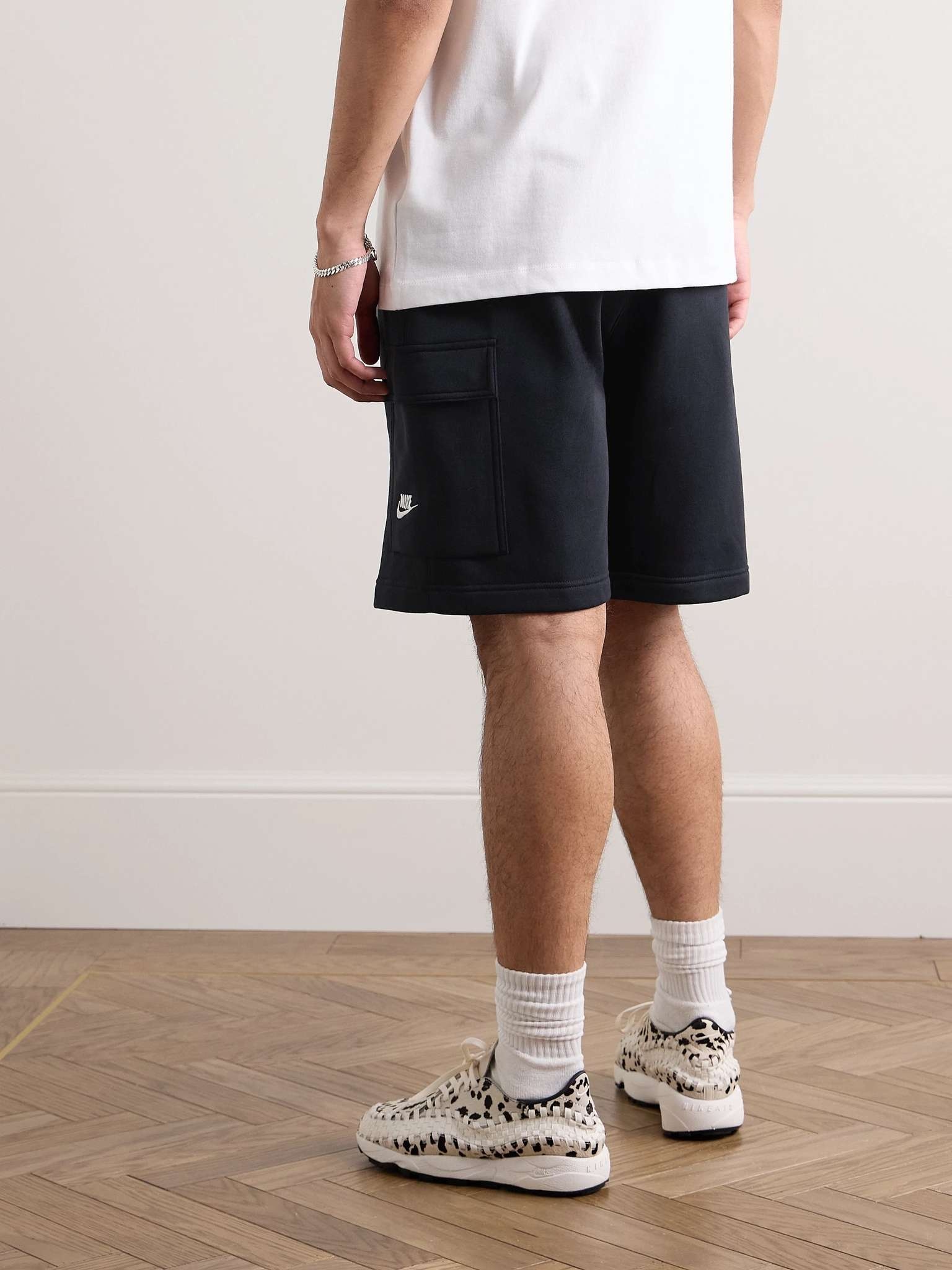 Sportswear Club Wide-Leg Cotton-Blend Jersey Cargo Shorts - 3