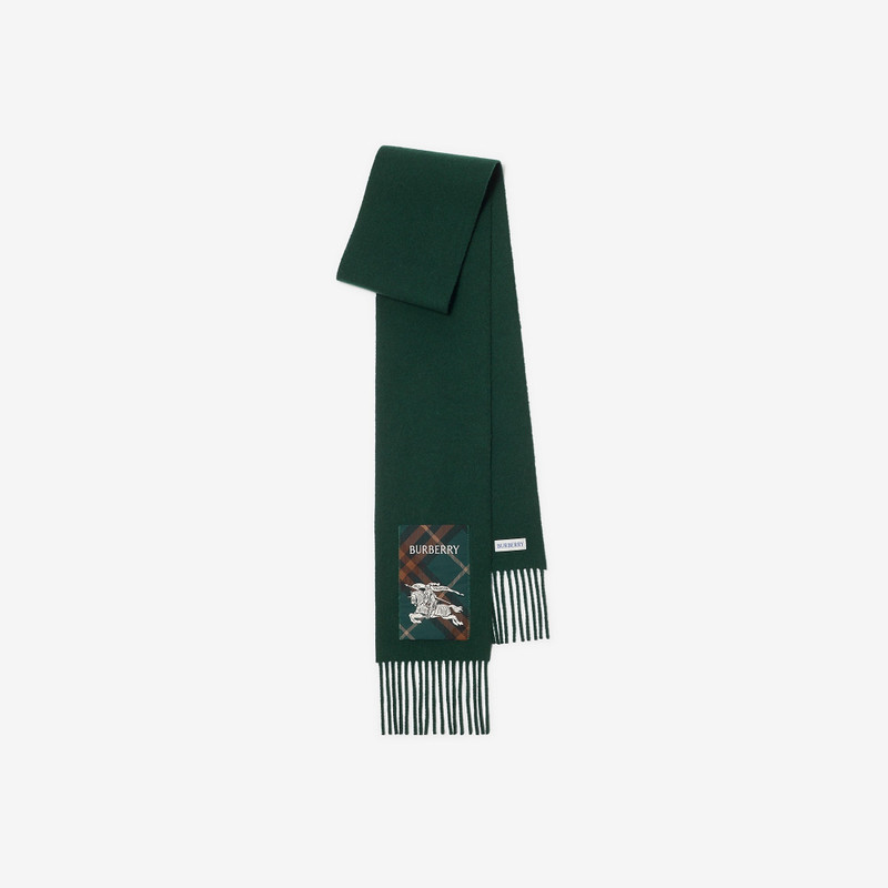Check Label Cashmere Scarf 1